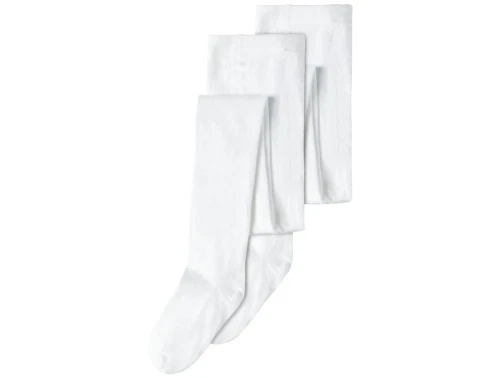 Name It bright white strømpebukser bomuld (2-pack)